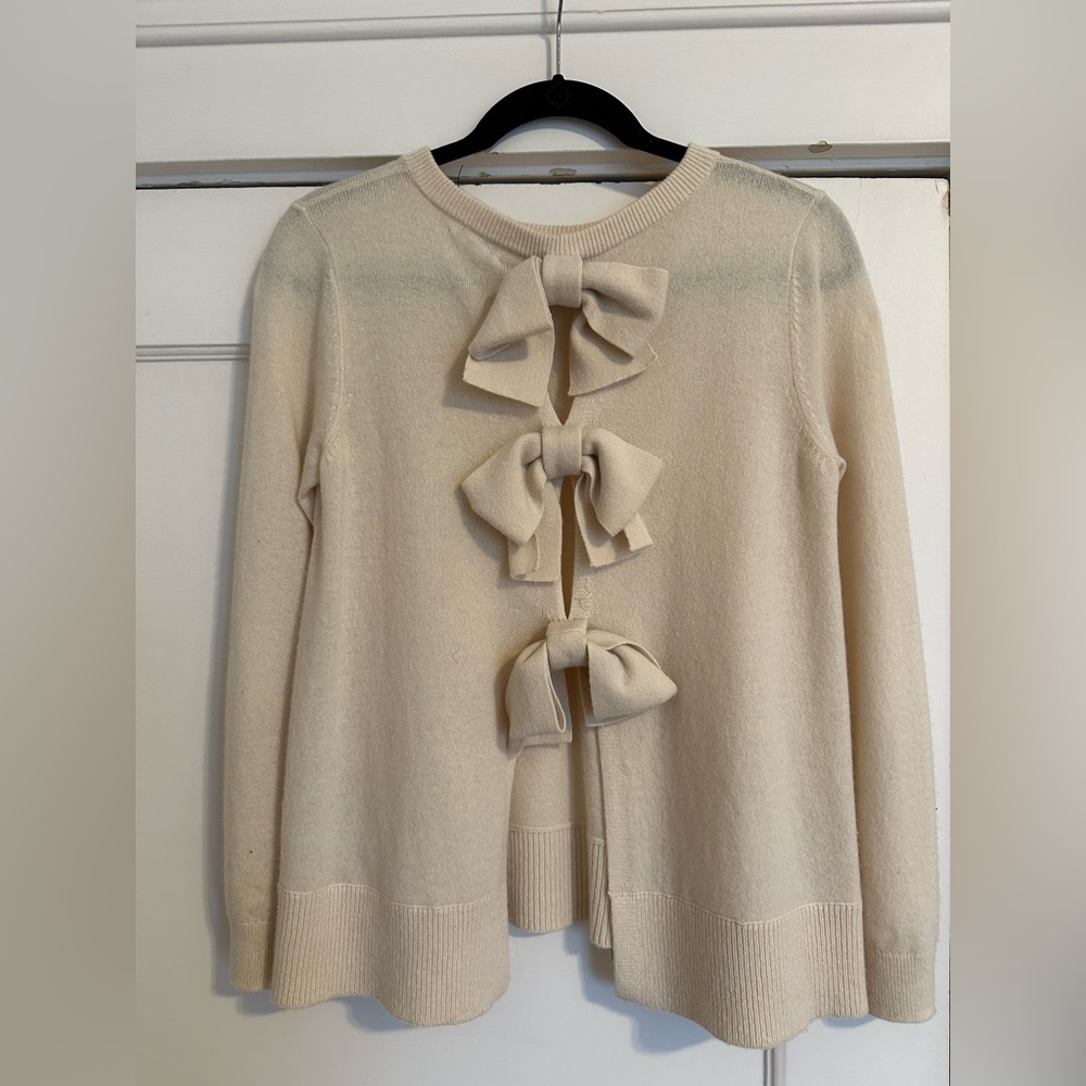 Club Monaco bow cashmere sweater
